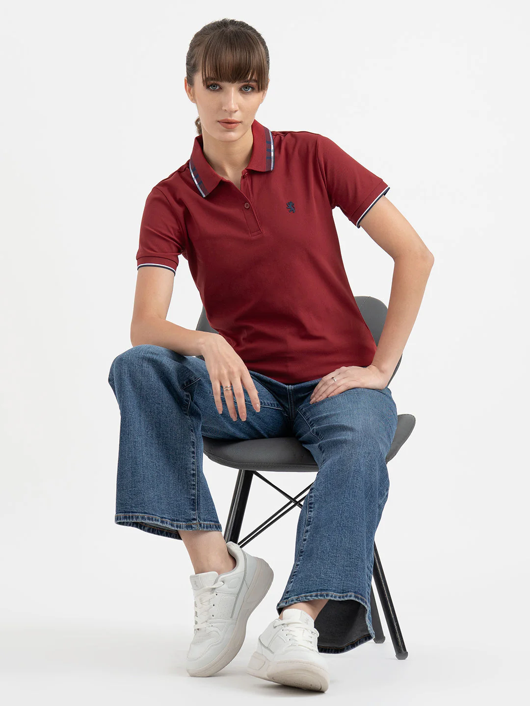 Polo T Shirts for Women in Red - Image 5