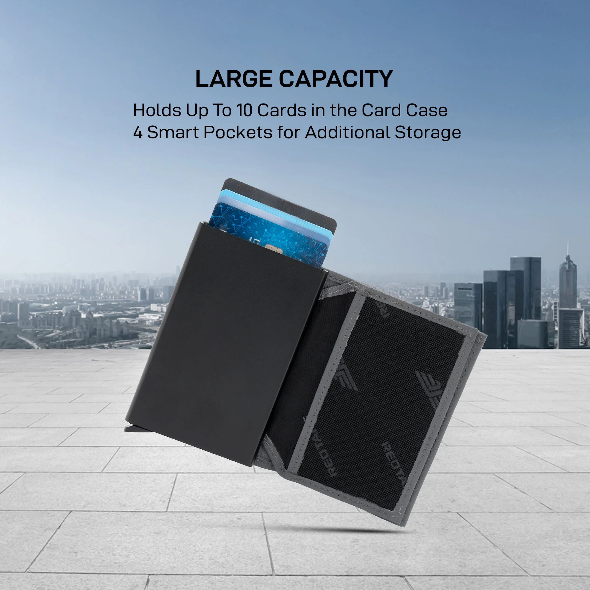 Pop Up Card Holder Slim Wallet for Men & Women - Image 2