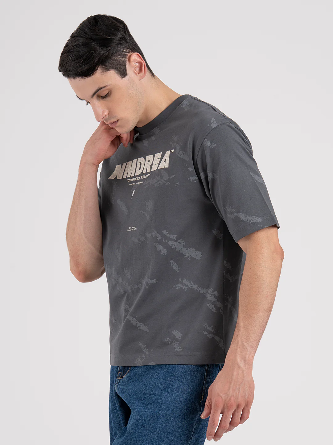 Printed Round Neck T-Shirt for Men - Image 4