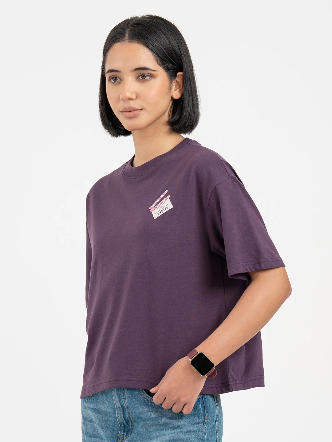 Purple T-Shirt for Women - Image 2