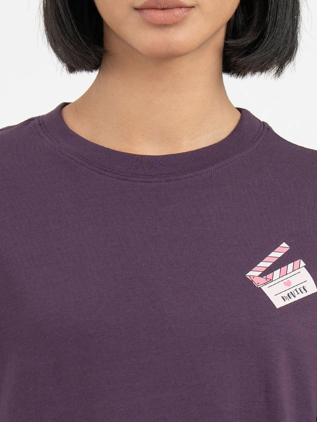 Purple T-Shirt for Women - Image 4