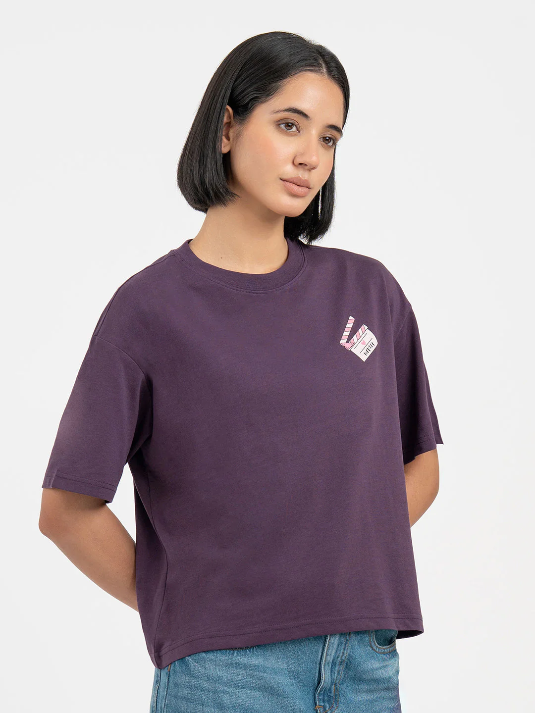 Purple T-Shirt for Women - Image 6