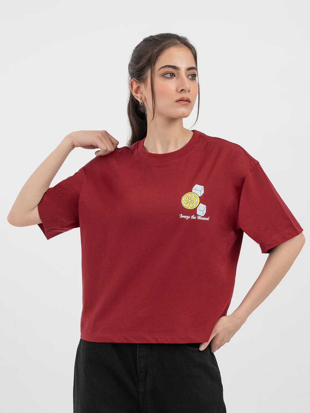 Red T-Shirt for Women - Image 7