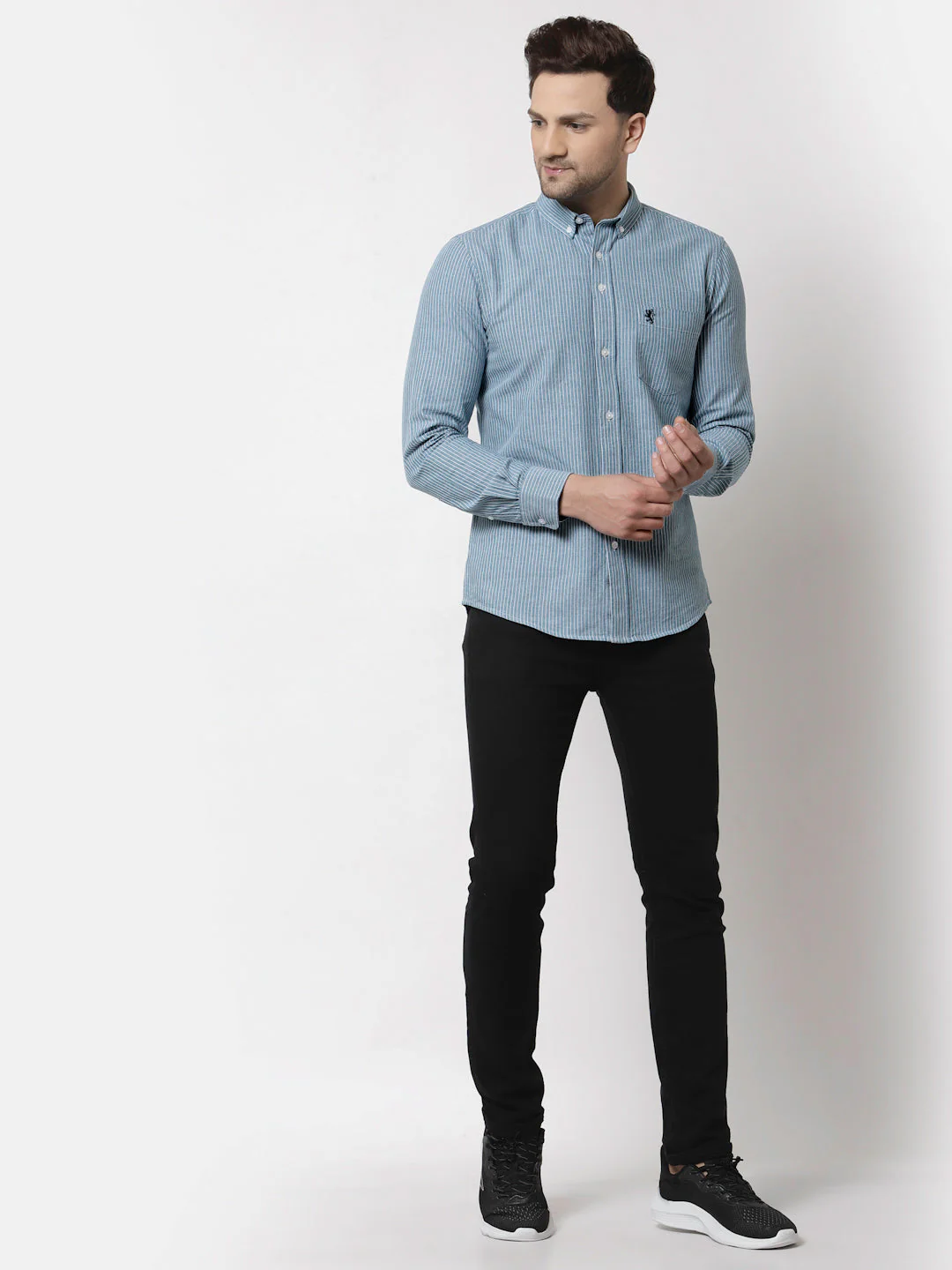 Regular Fit Striped Shirt for Men - Image 5