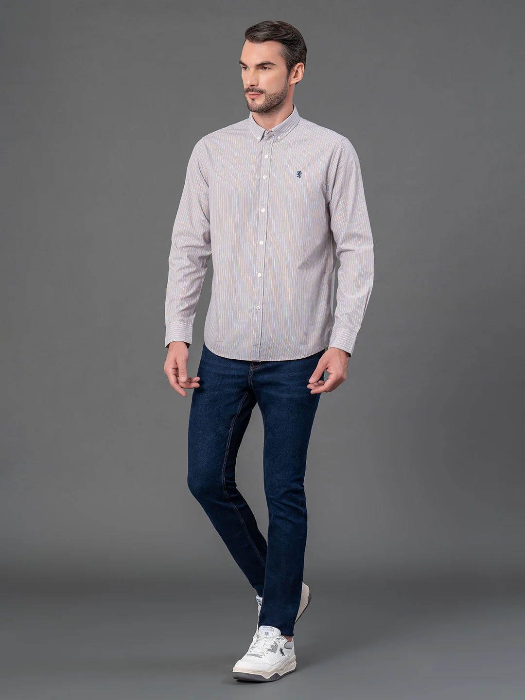 Sand Striped Shirt for Men - Image 5