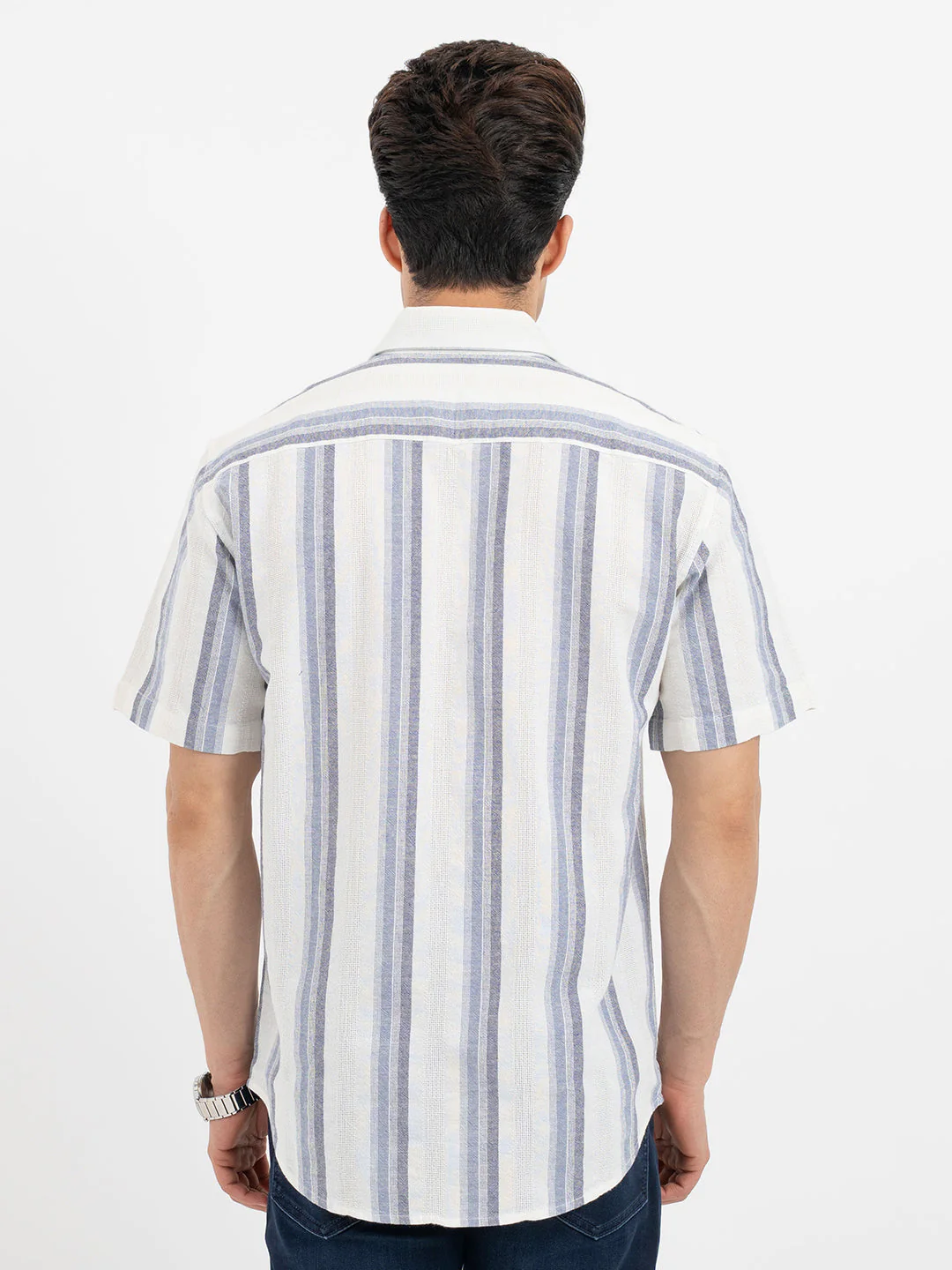 Shirts for Men in Navy - Image 3