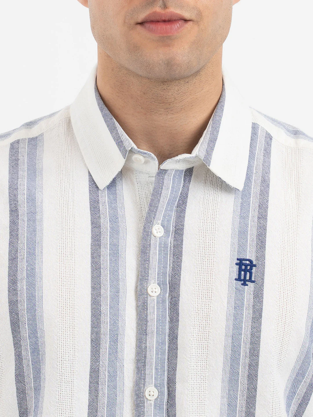 Shirts for Men in Navy - Image 4