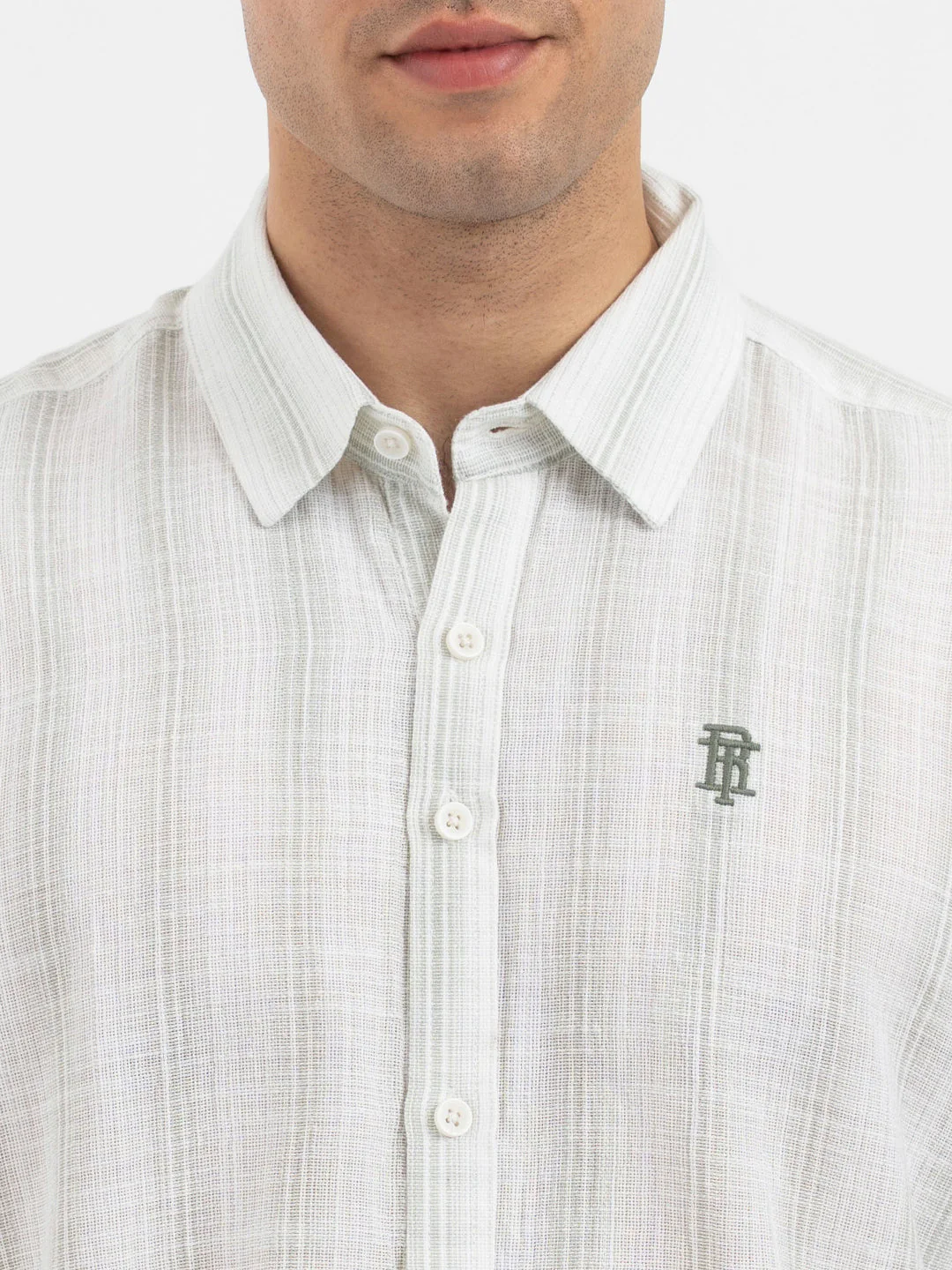 Shirts for Men in Sage - Image 4