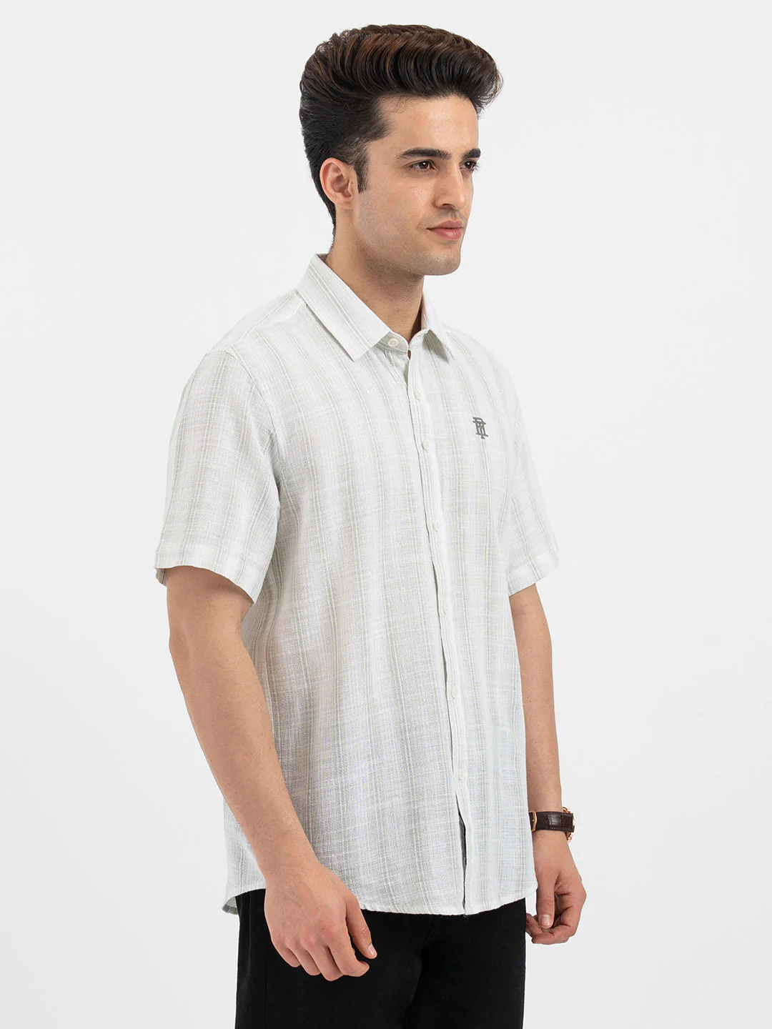 Shirts for Men in Sage - Image 6