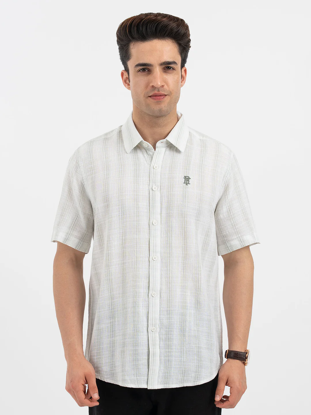 Shirts for Men in Sage - Image 7