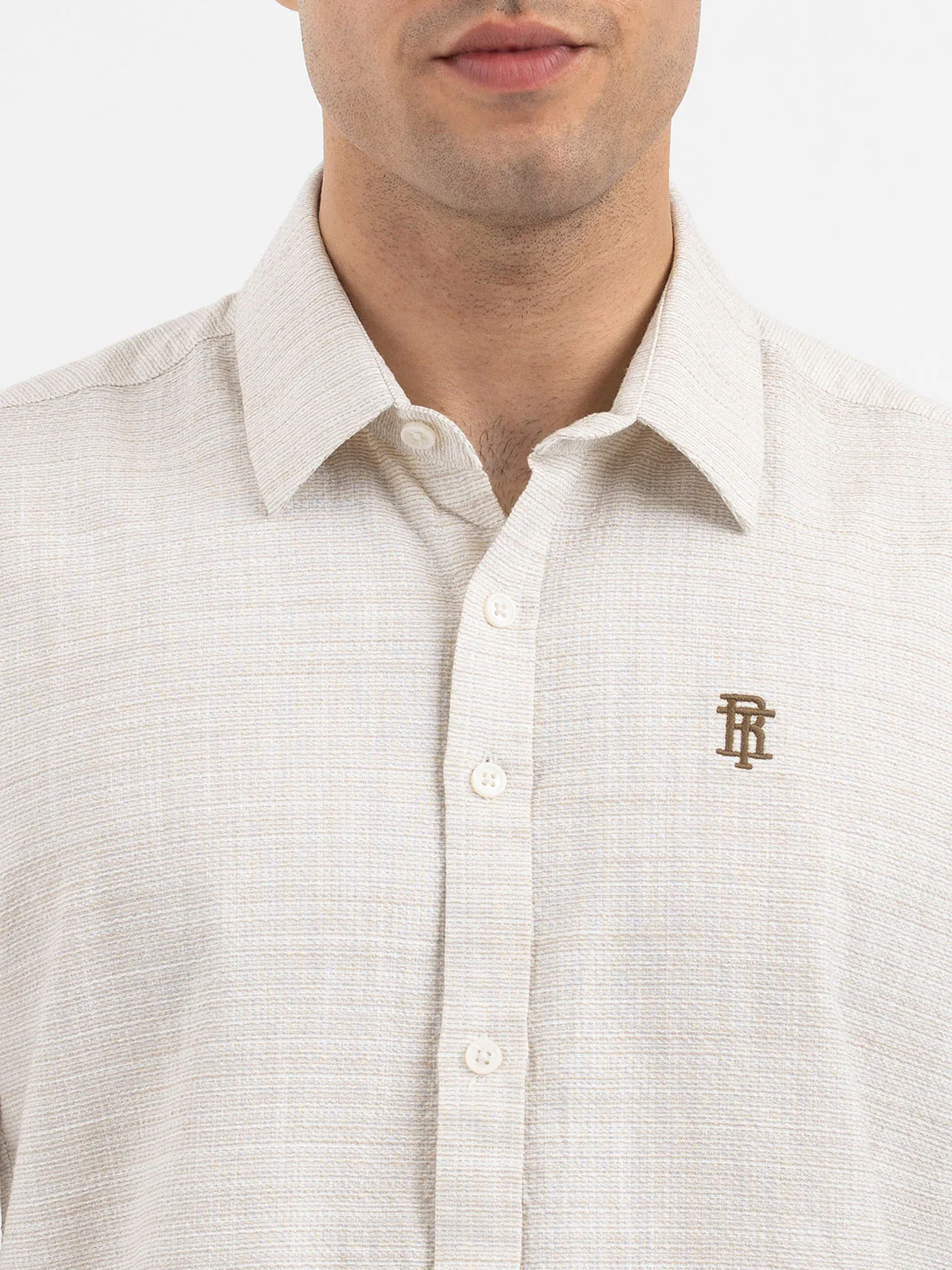 Shirts for Men in Sand - Image 4