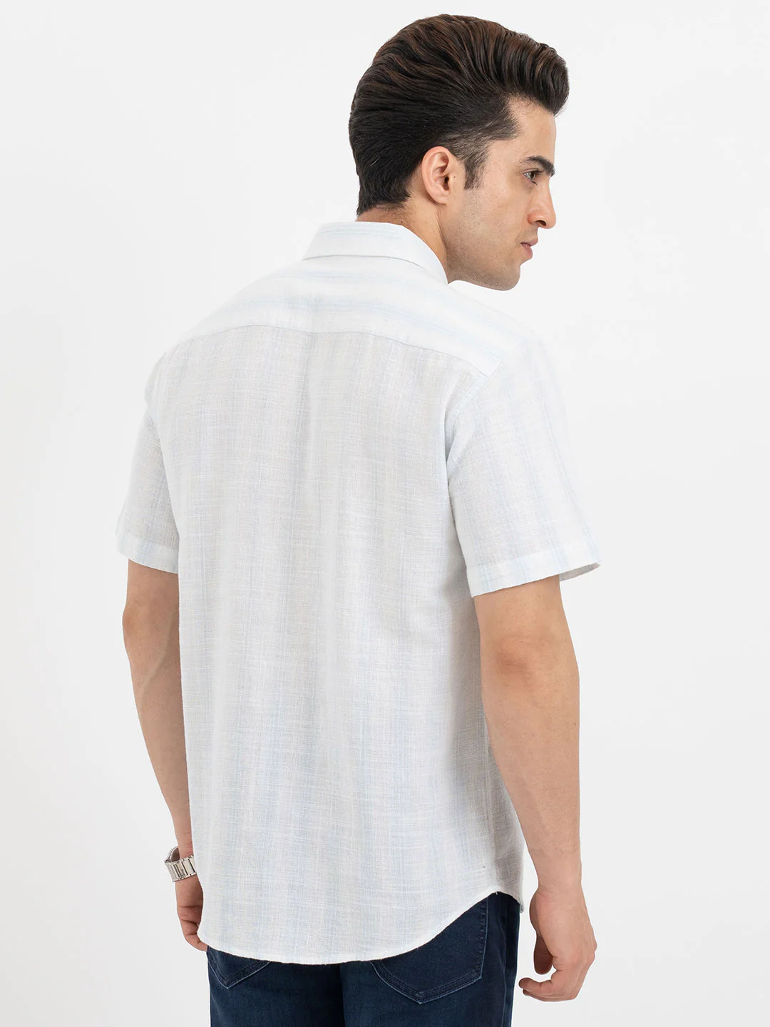 Shirts for Men in Sky Blue - Image 3