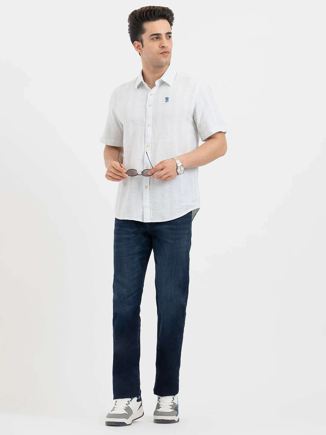 Shirts for Men in Sky Blue - Image 5