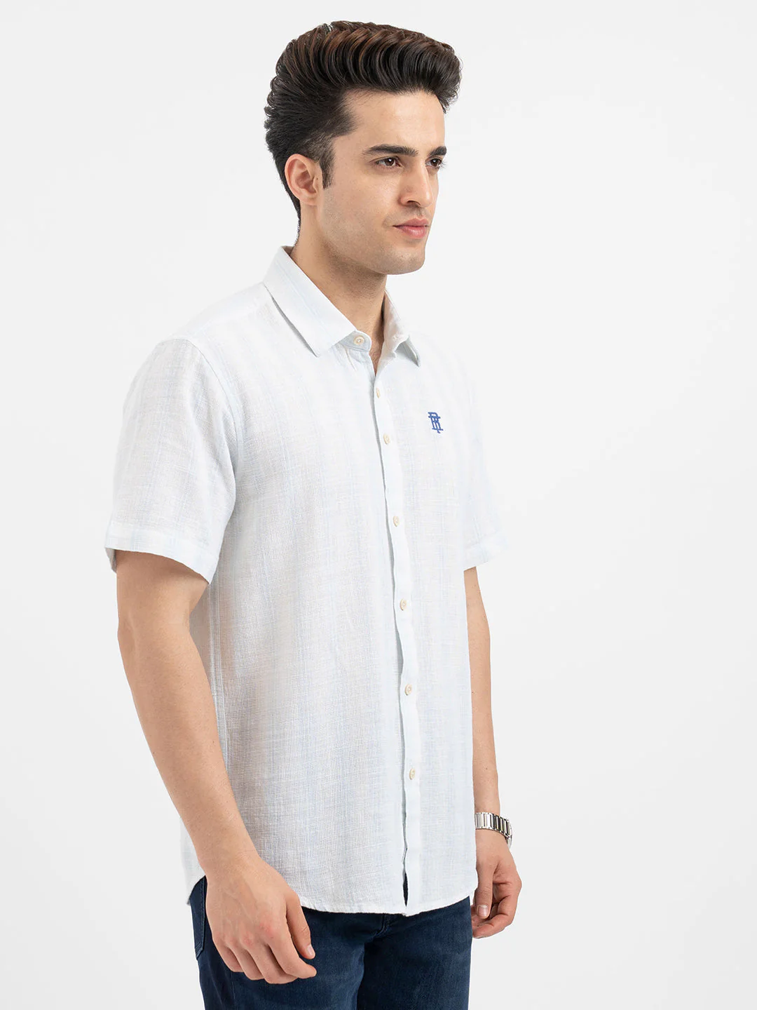 Shirts for Men in Sky Blue - Image 6