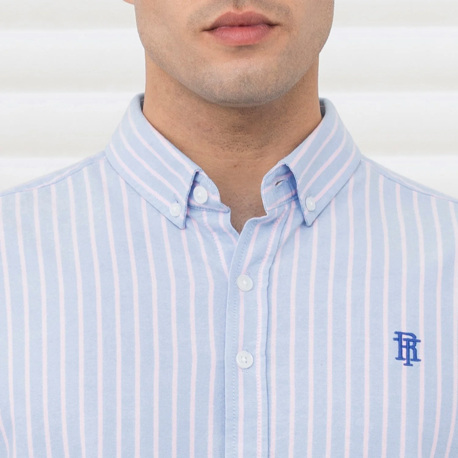 Shirts for Men in Pink | Cotton Oxford Check Full Sleeve Shirt - Image 4