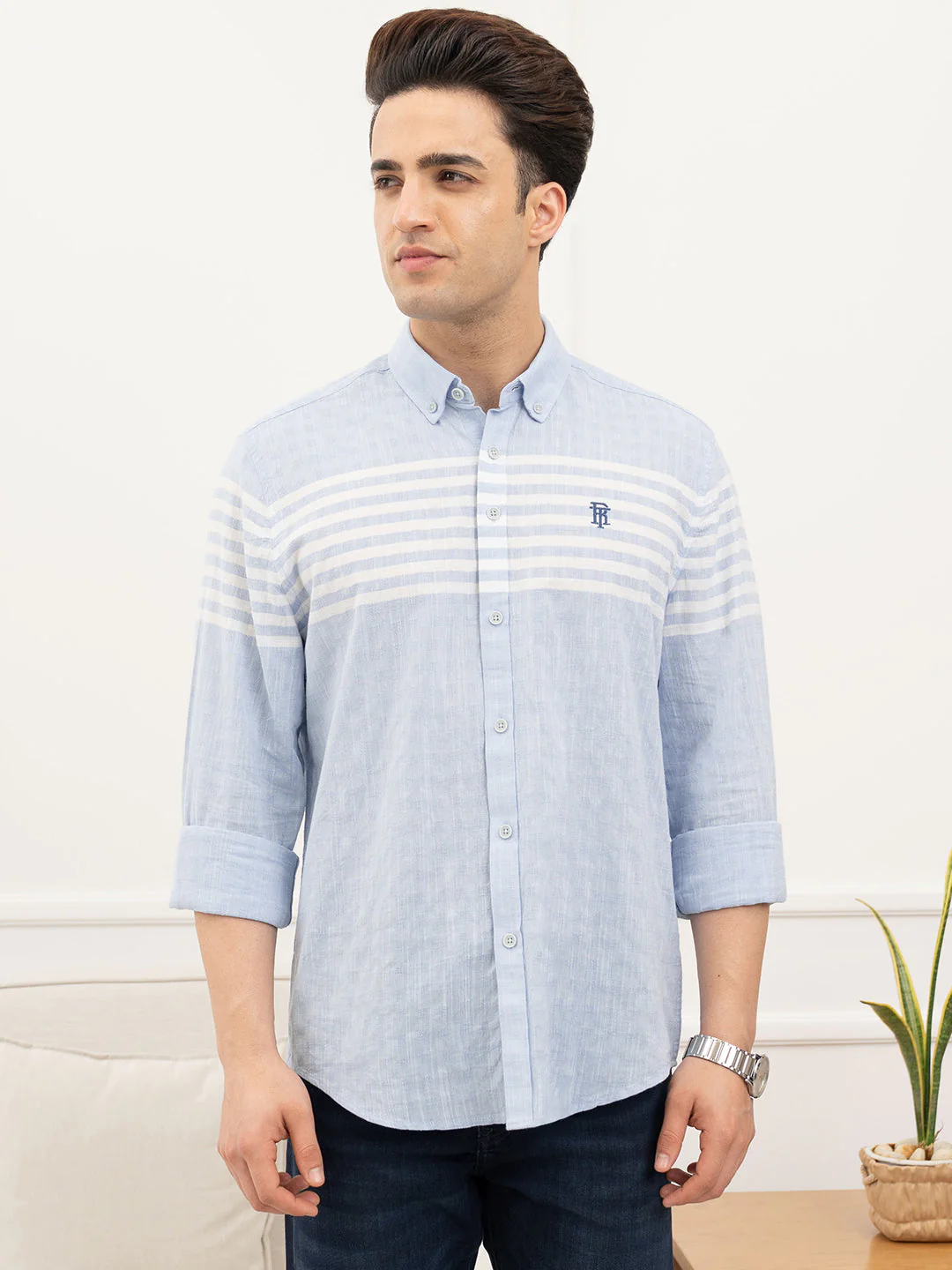 Sky Blue Shirt for Men - Image 2