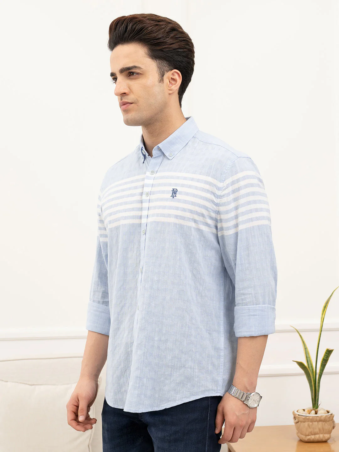Sky Blue Shirt for Men - Image 3