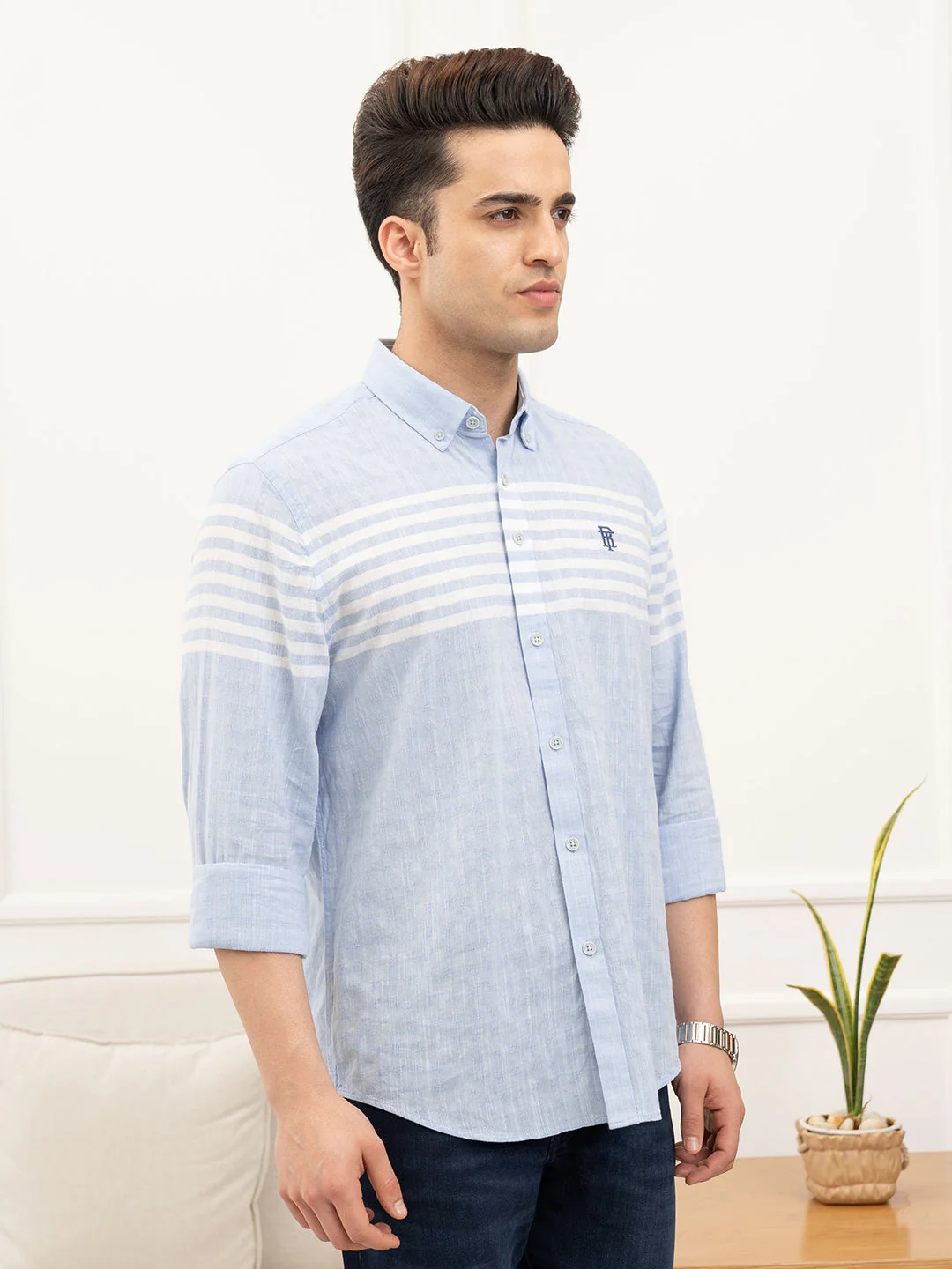 Sky Blue Shirt for Men - Image 6