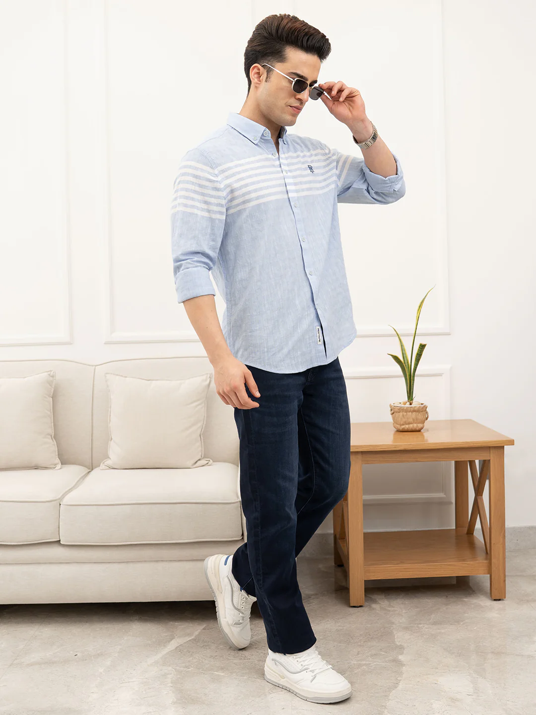 Sky Blue Shirt for Men - Image 7