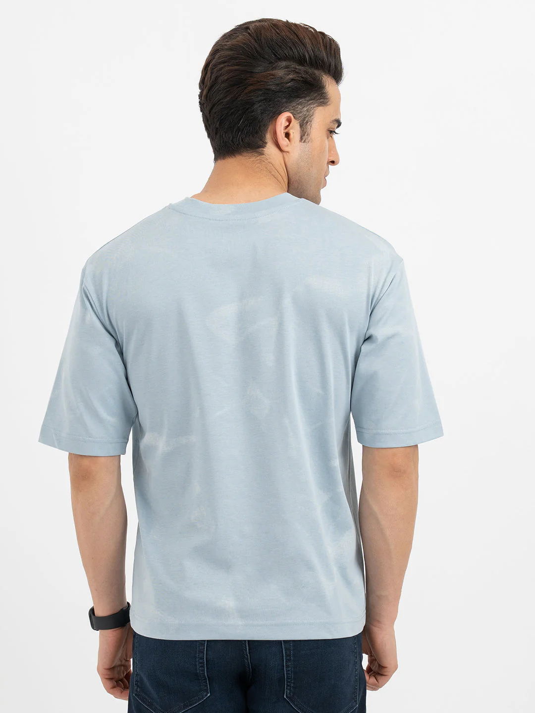 Sky Blue T Shirt for Men - Image 3