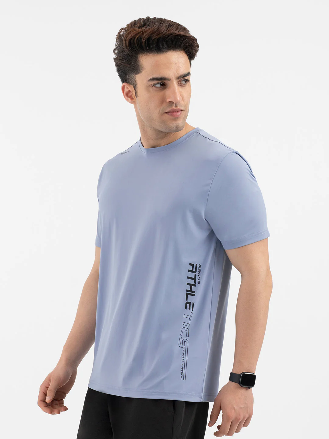 Red Tape Slate Blue T-Shirt for Men | Graphic Activewear - Image 2