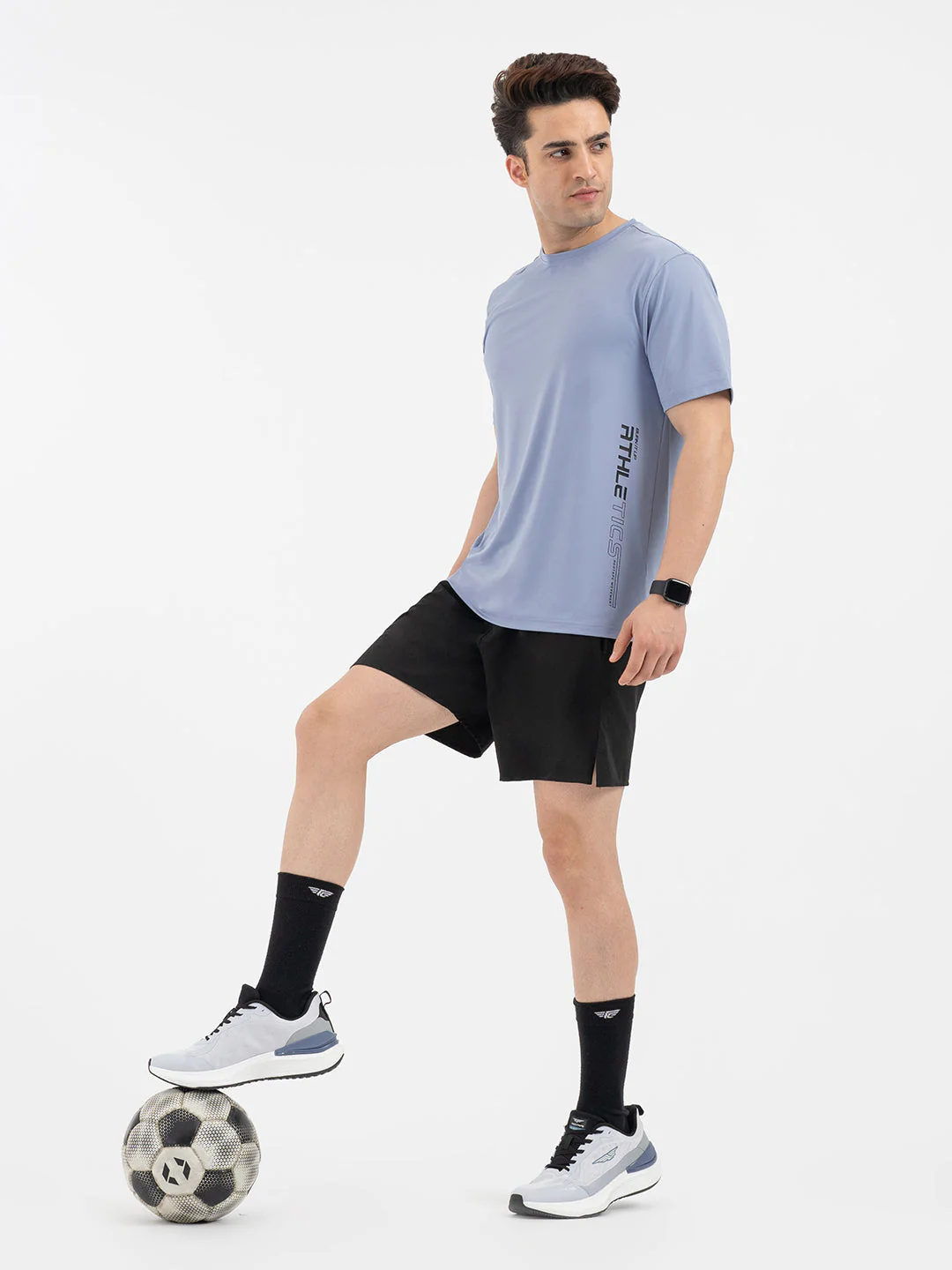 Red Tape Slate Blue T-Shirt for Men | Graphic Activewear - Image 5