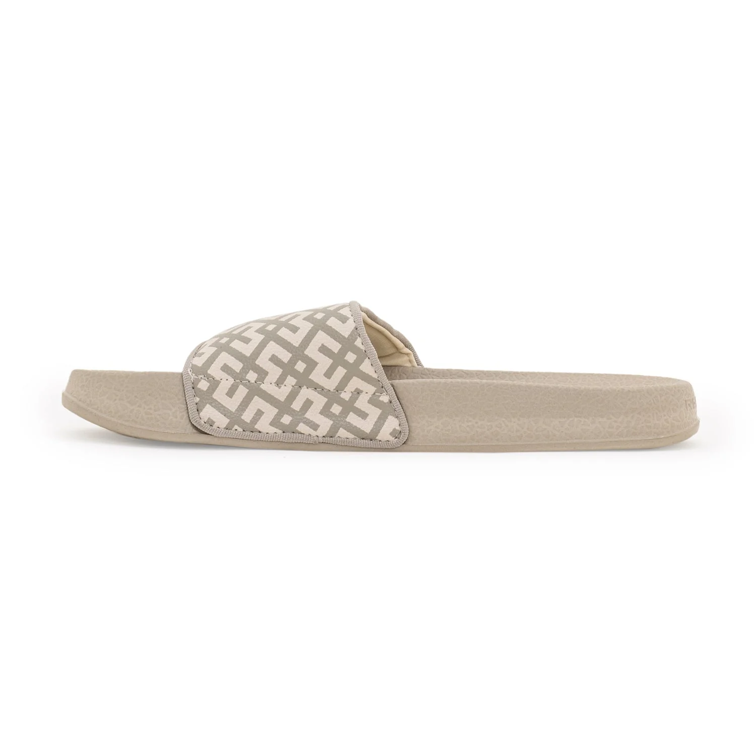 Sliders Flip-Flop for Women in Beige | Casual Pool Sliders. - Image 3