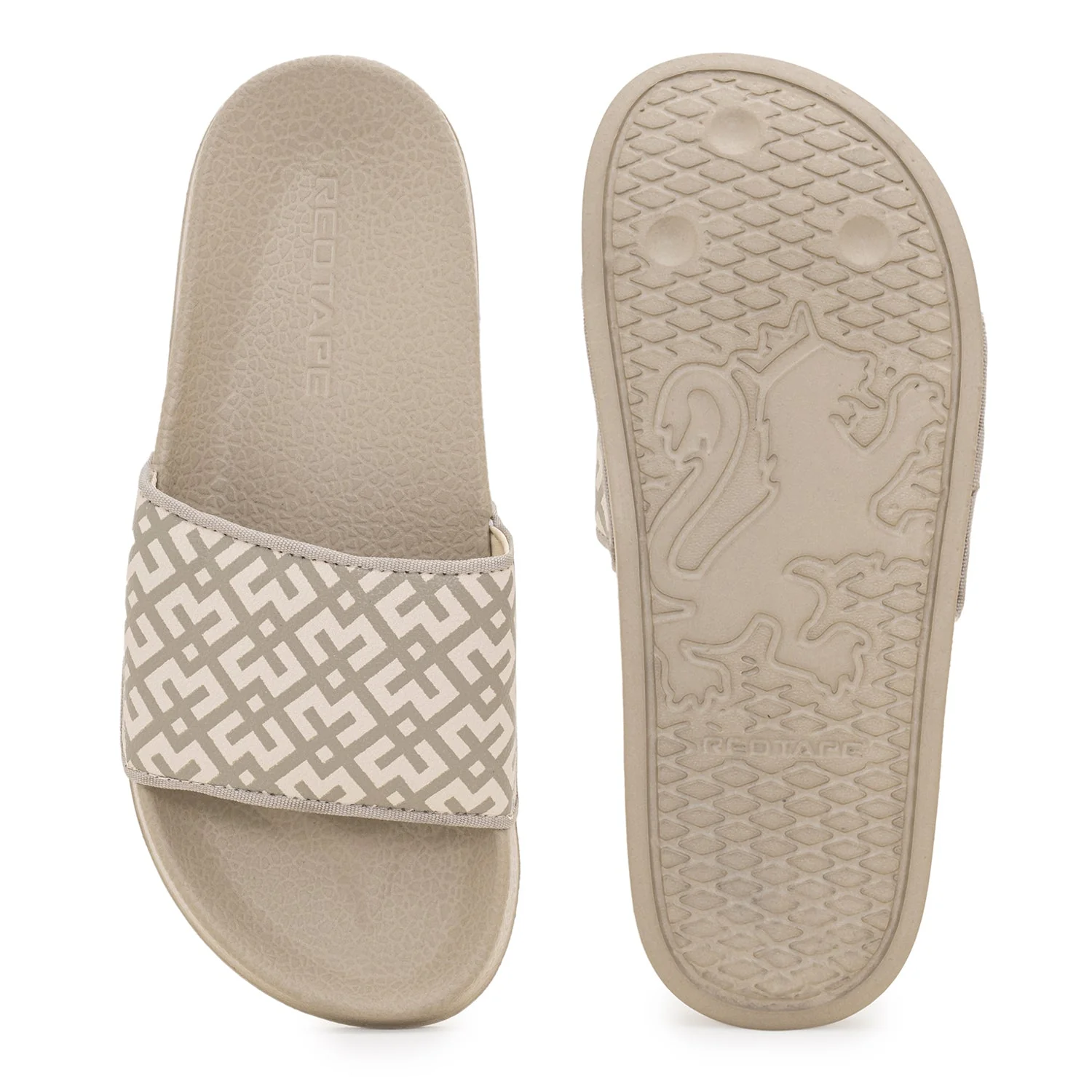 Sliders Flip-Flop for Women in Beige | Casual Pool Sliders. - Image 5