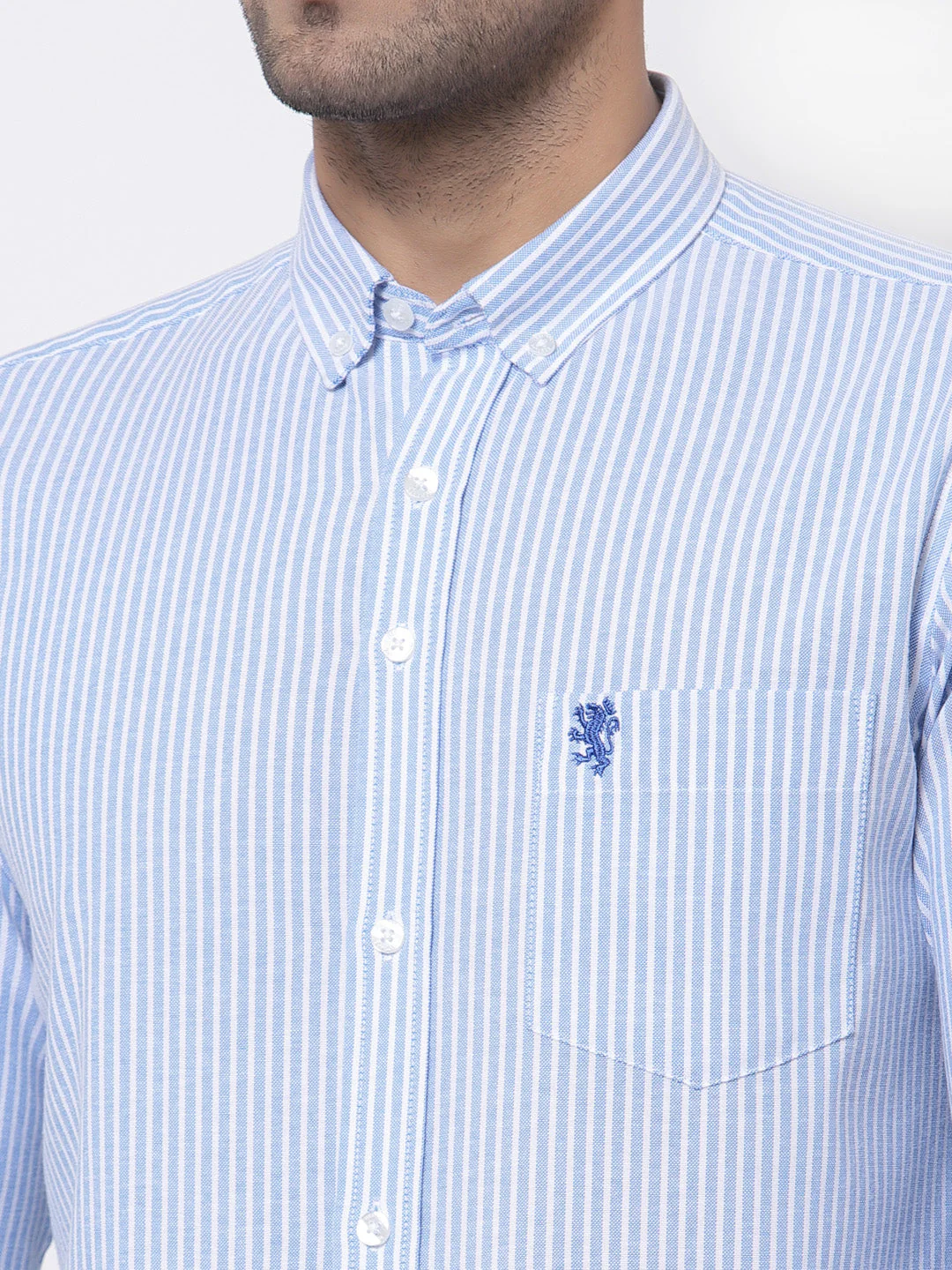 Smart Fit Striped Shirt for Men - Image 2