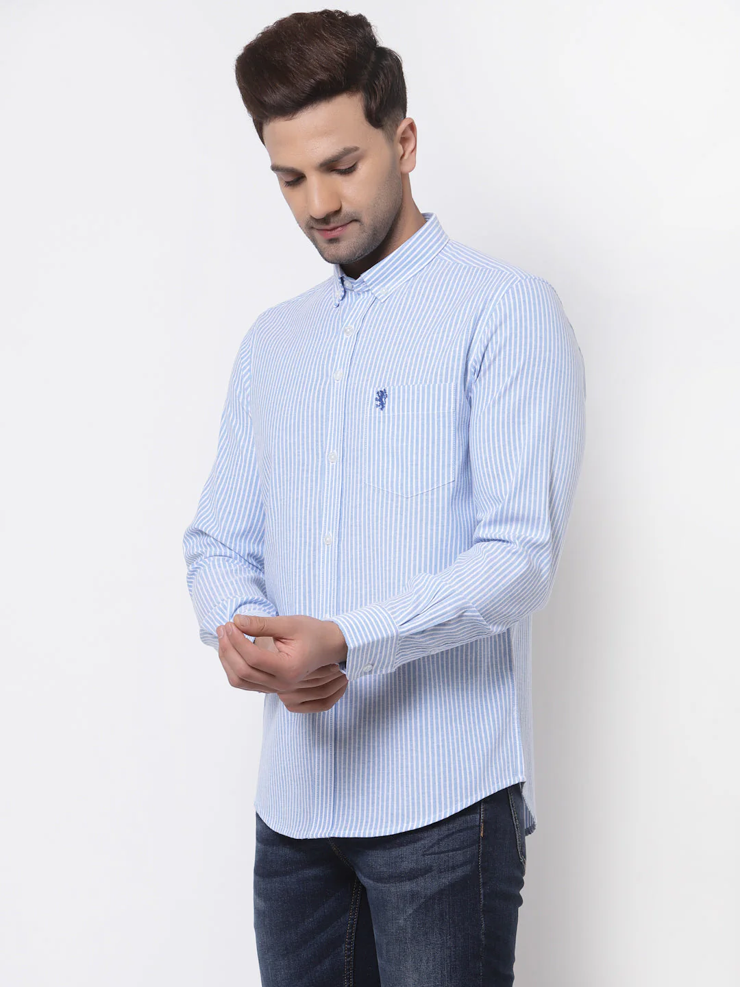 Smart Fit Striped Shirt for Men - Image 3