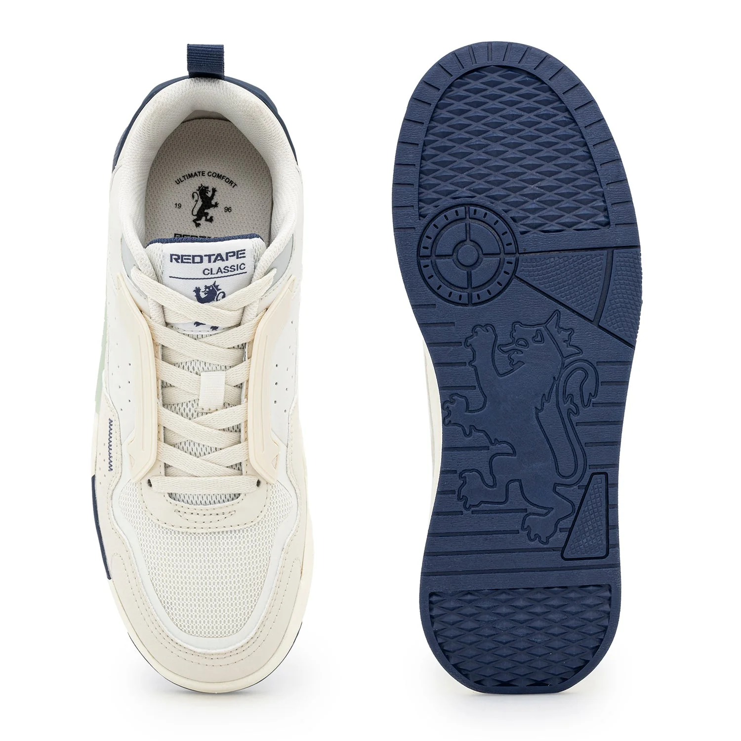 Sneakers for Men in Beige and Blue | Lifestyle Shoes - Image 5