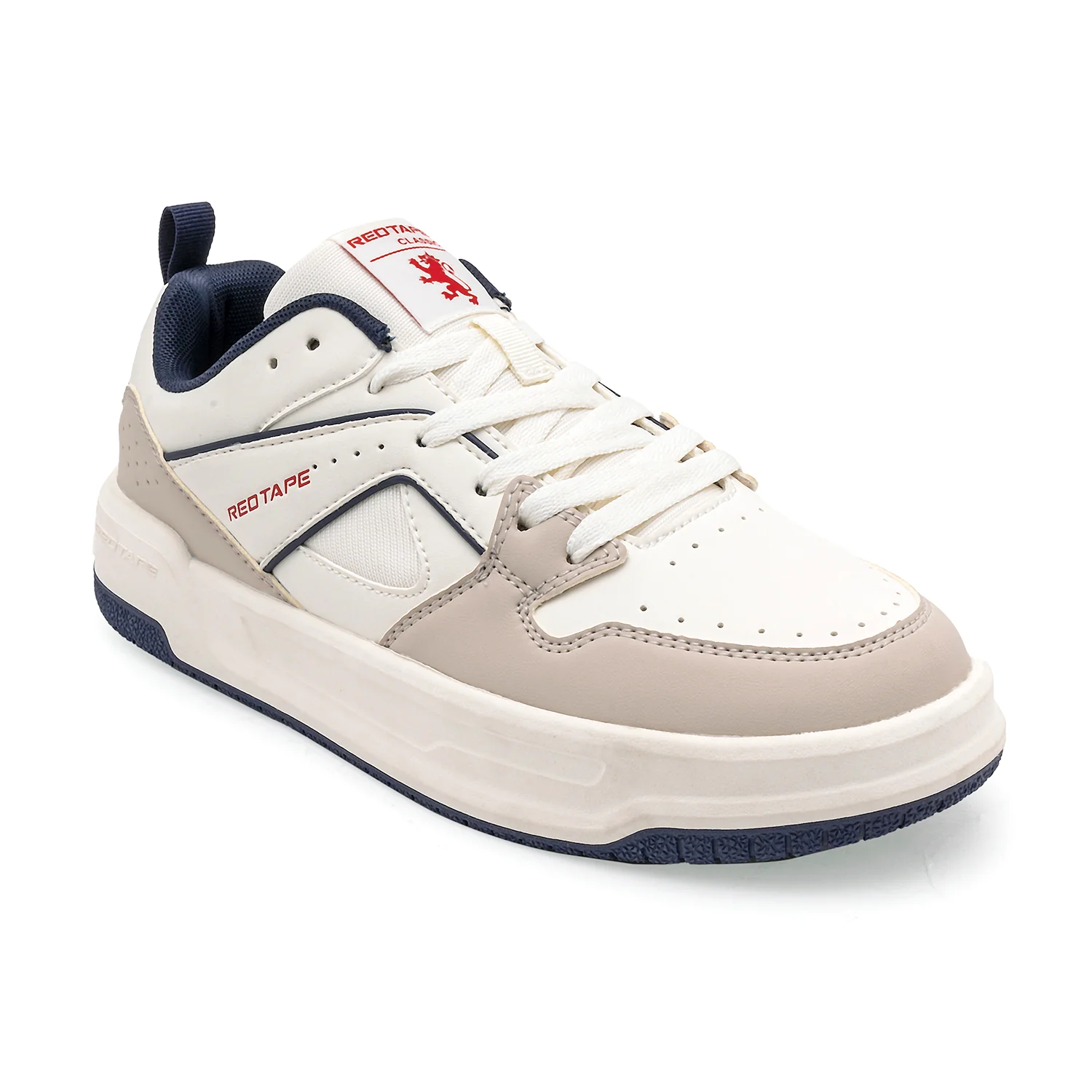 Sneakers for Men in Beige and Navy | Casual Shoes - Image 7