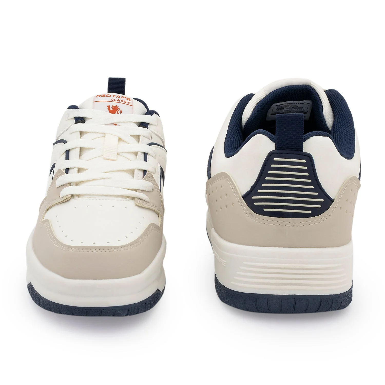 Sneakers for Men in Beige and Navy | Lifestyle Shoes - Image 4
