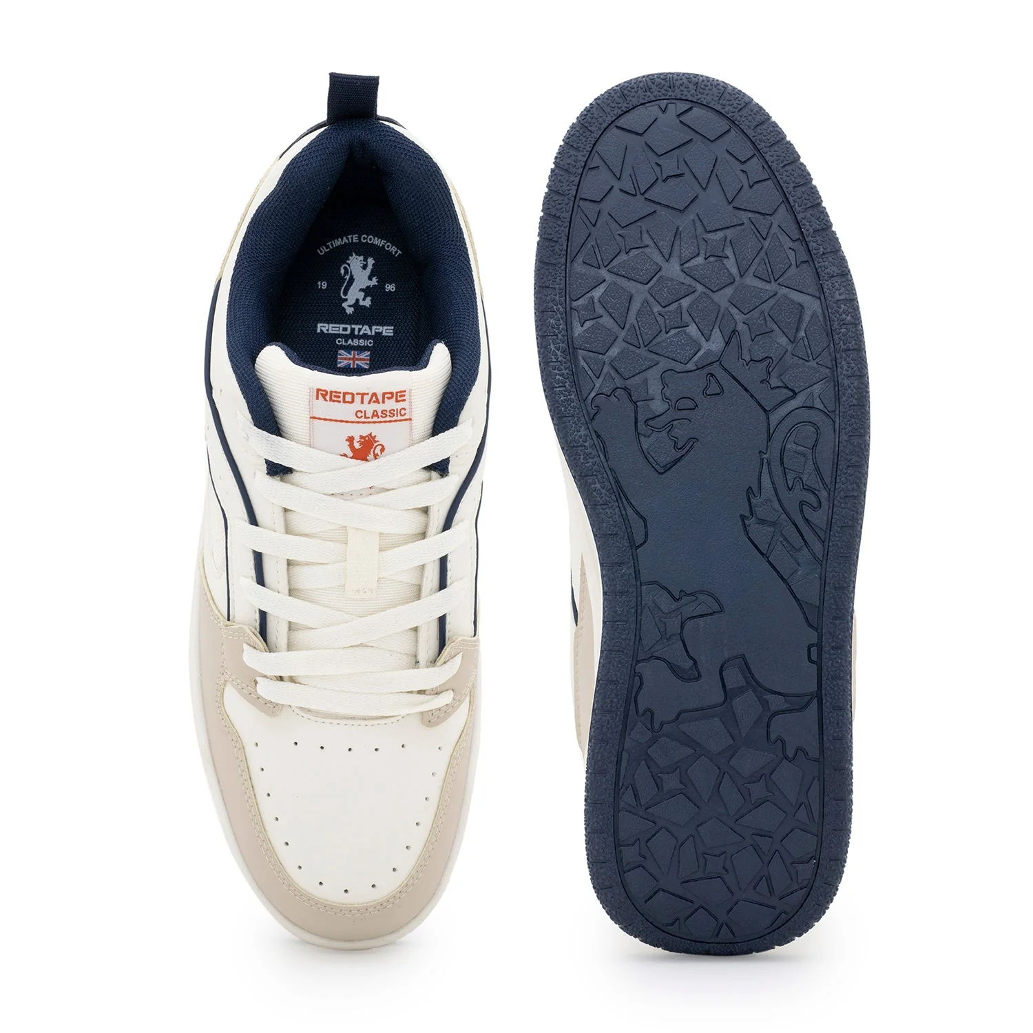 Sneakers for Men in Beige and Navy | Lifestyle Shoes - Image 5