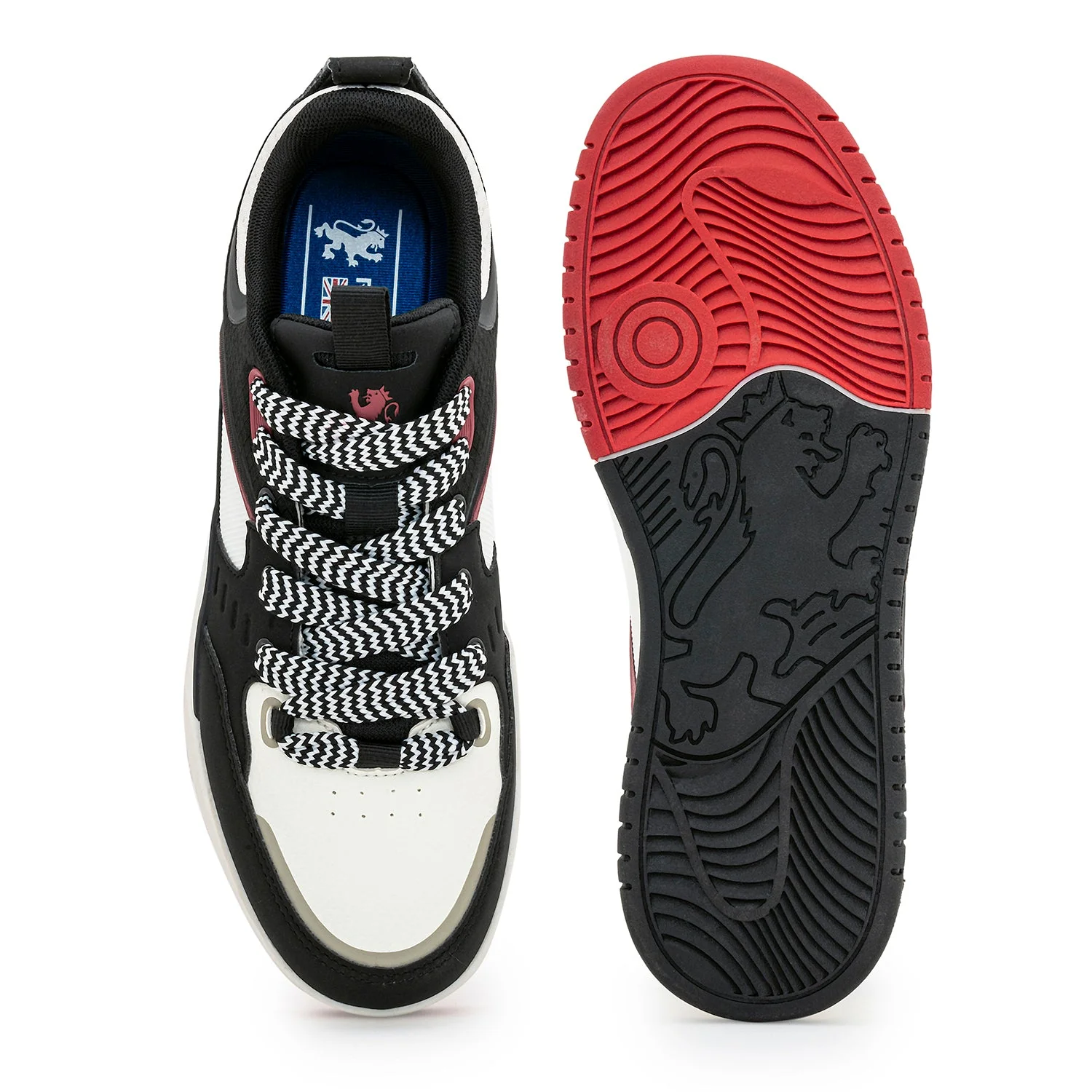 Sneakers for Men in Black and Red | Casual Shoes - Image 5