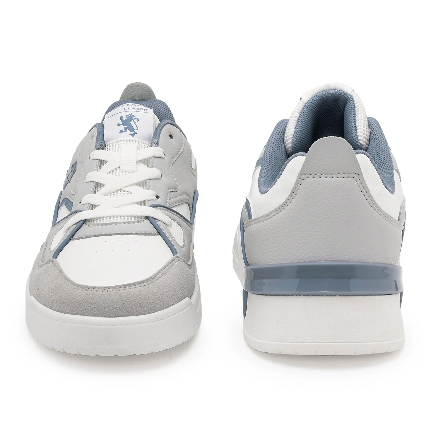 Sneakers for Men in Grey and Blue | Casual Low-Cut Lifestyle Shoes. - Image 4