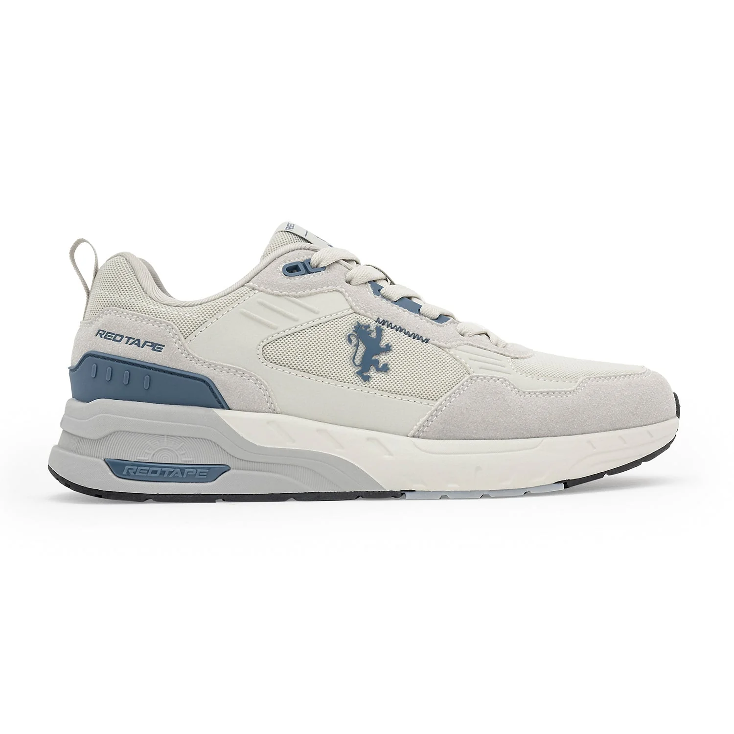 Sneakers for Men in Grey and Blue | Casual Low-Cut Lifestyle Shoes. - Image 2