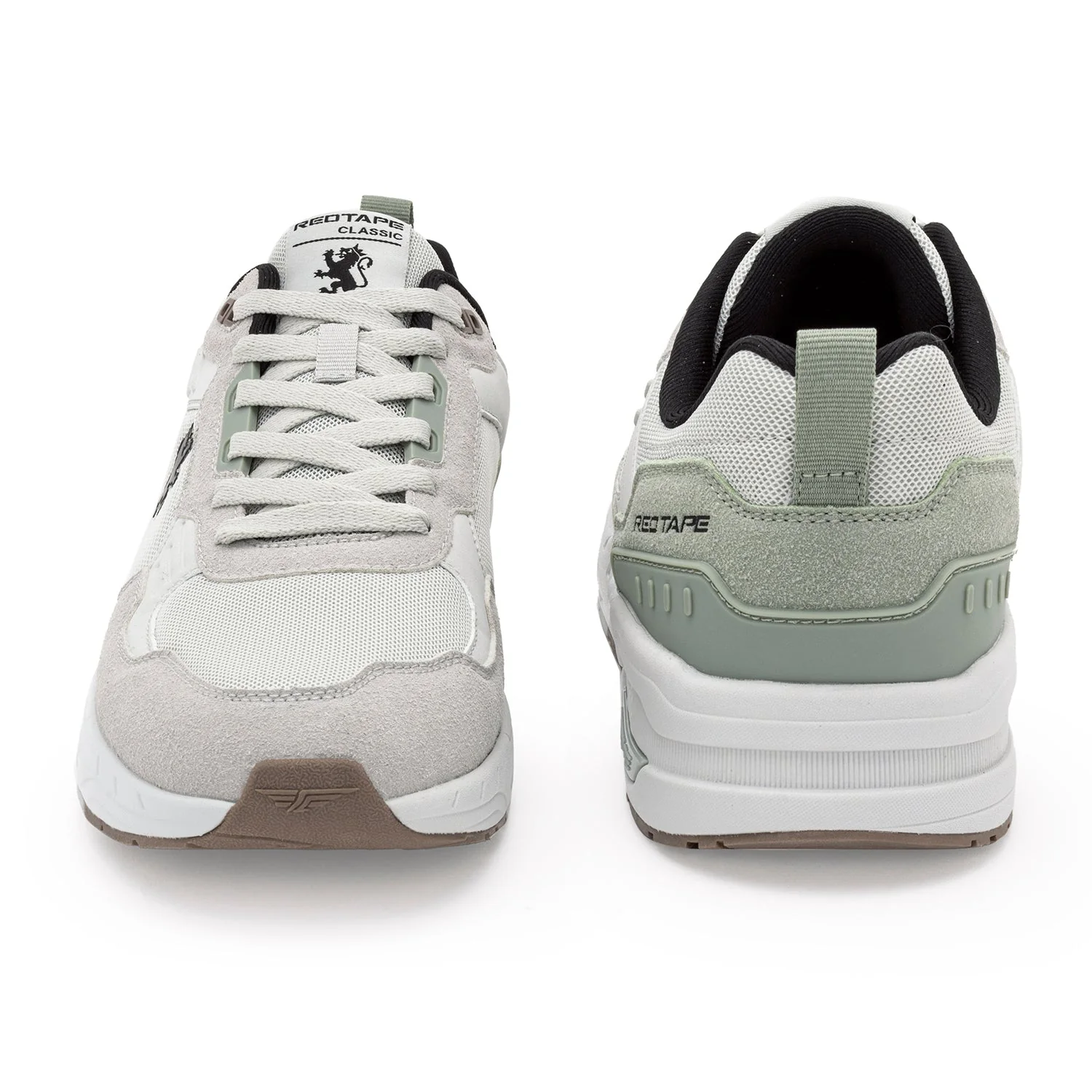Sneakers for Men in Grey and Green | Casual Shoes - Image 4