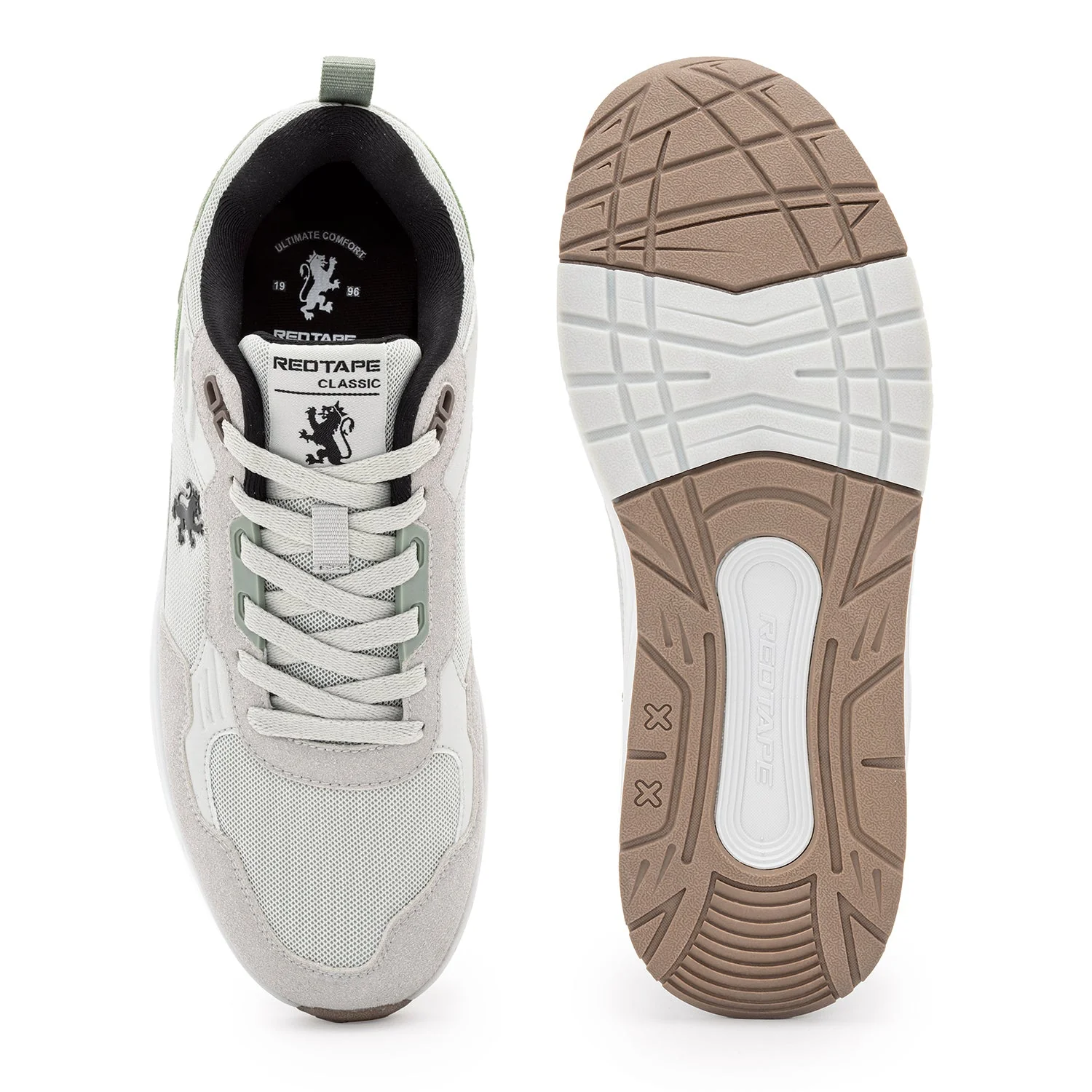Sneakers for Men in Grey and Green | Casual Shoes - Image 5