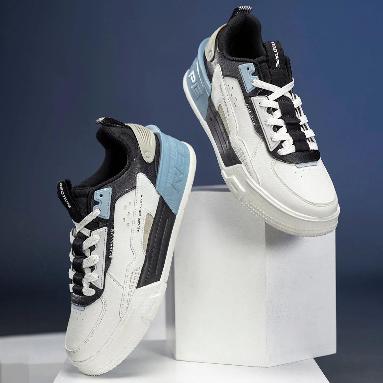 Sneakers for Men in White and Blue | Casual Shoes - Image 6