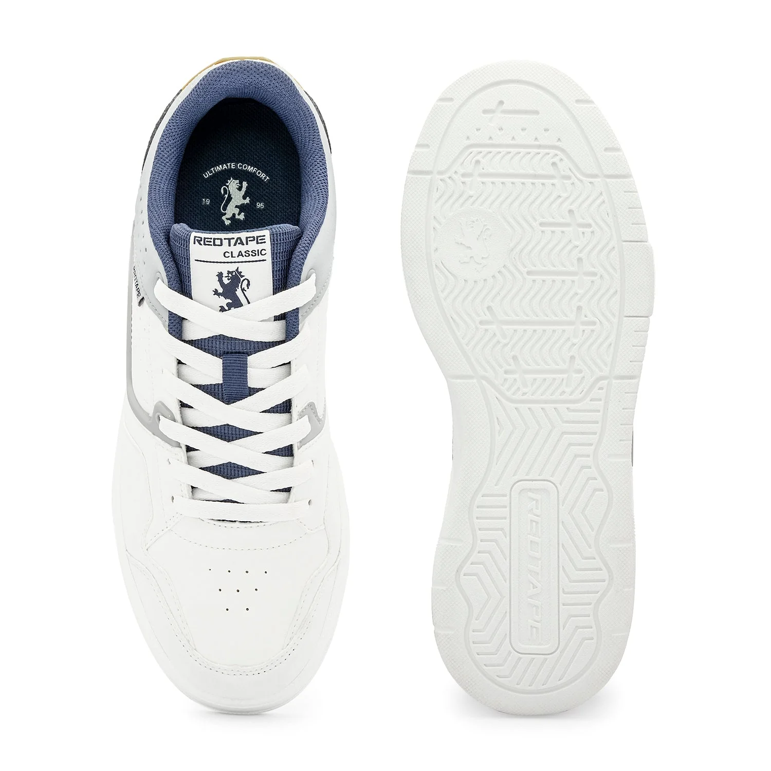 Sneakers for Men in White and Blue | Casual Shoes - Image 5