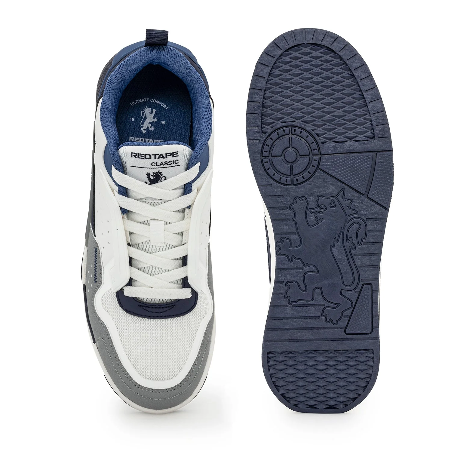 Sneakers for Men in White and Blue | Casual Shoes - Image 5
