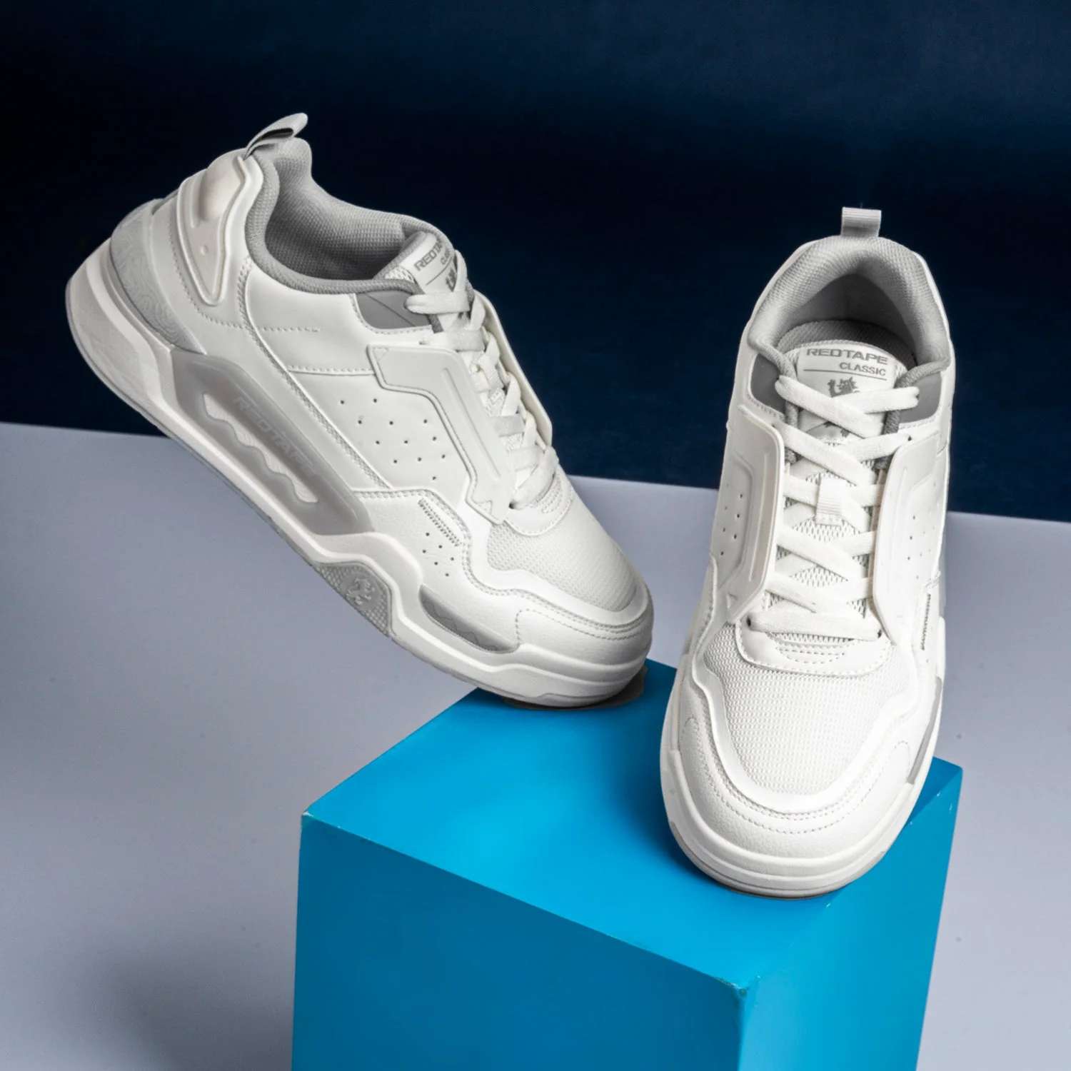 Sneakers for Men in White and Grey | Lifestyle  Shoes - Image 6