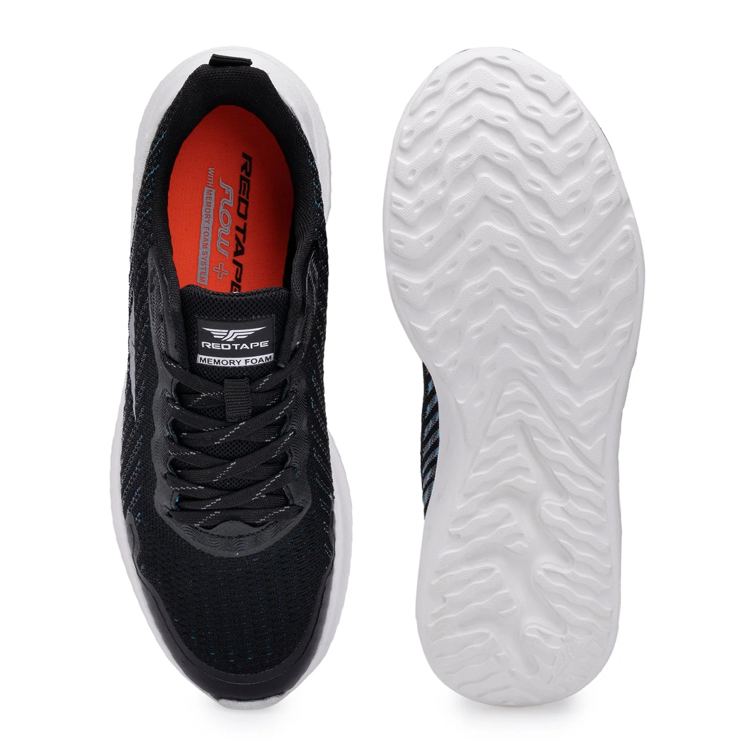 Sports Shoes for Men in Black and Blue | Athleisure Shoes - Image 5