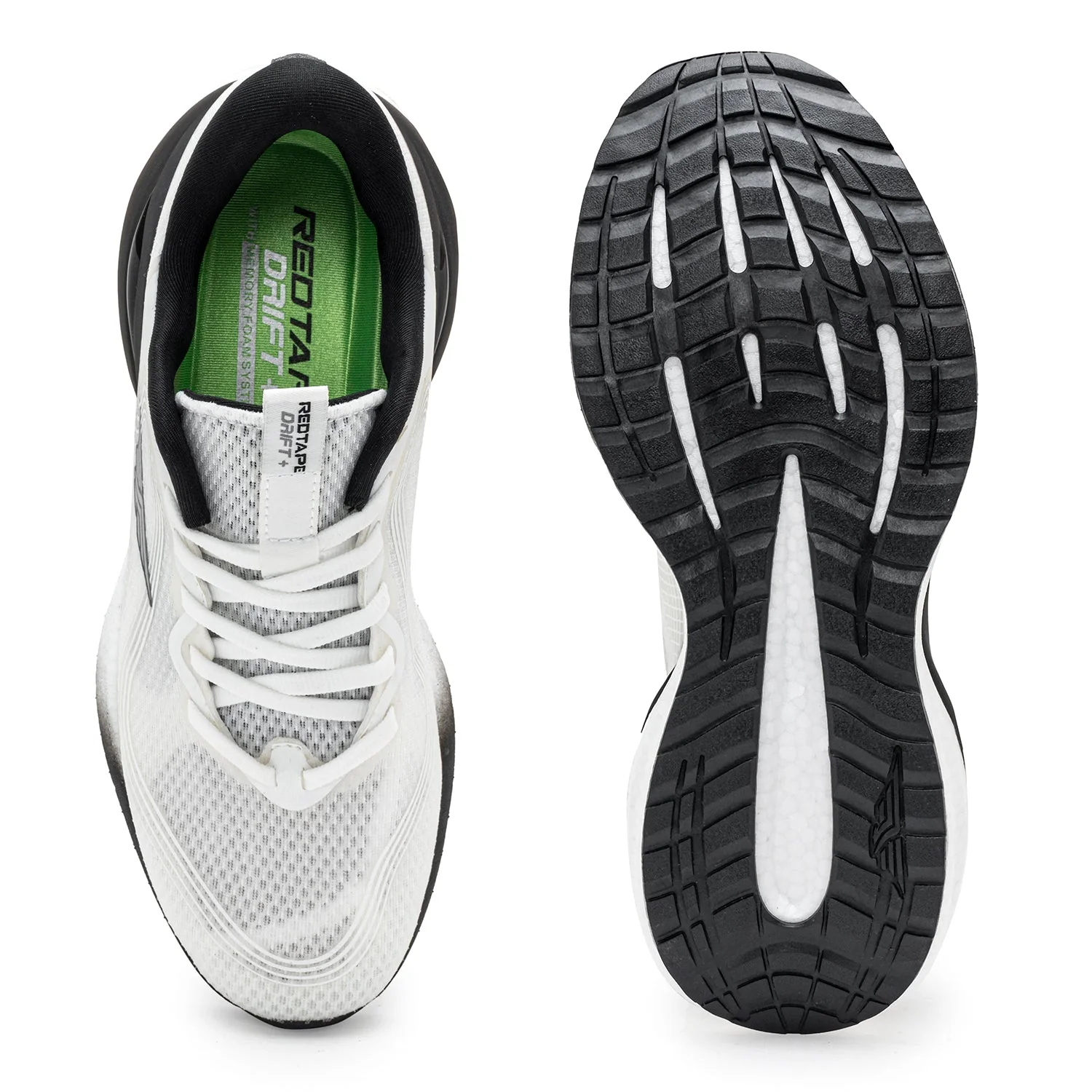Sports Shoes for Men in Black and Off White | Athleisure Shoes - Image 5