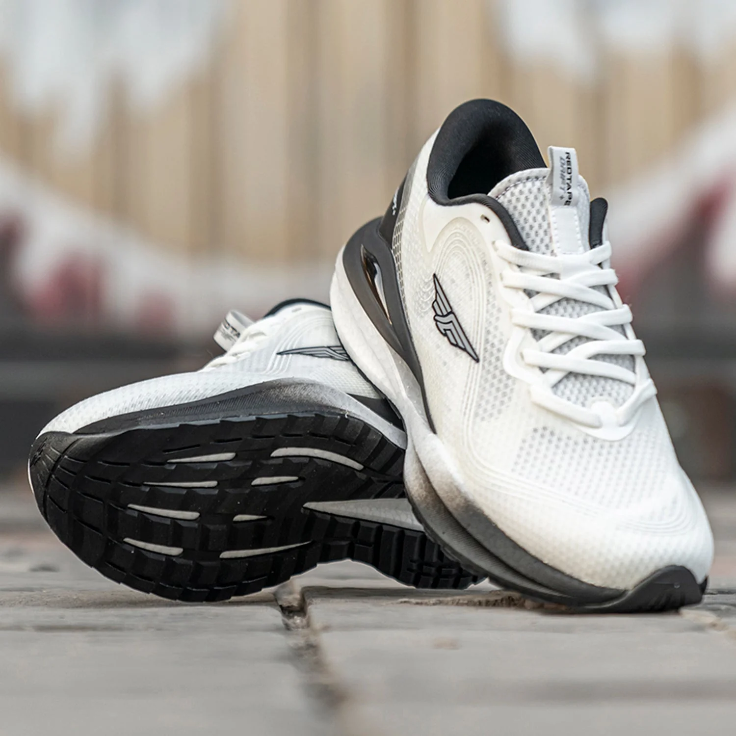 Sports Shoes for Men in Black and Off White | Athleisure Shoes - Image 6