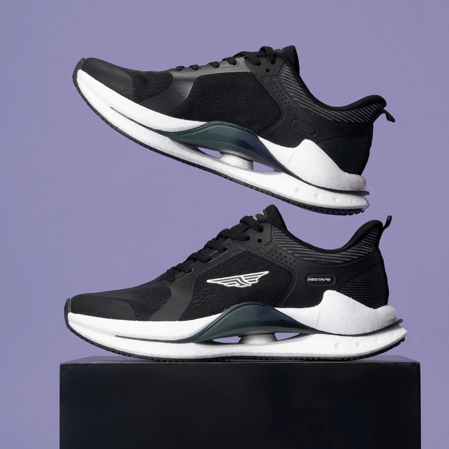Sports Shoes for Men in Black | Athleisure Shoes - Image 6