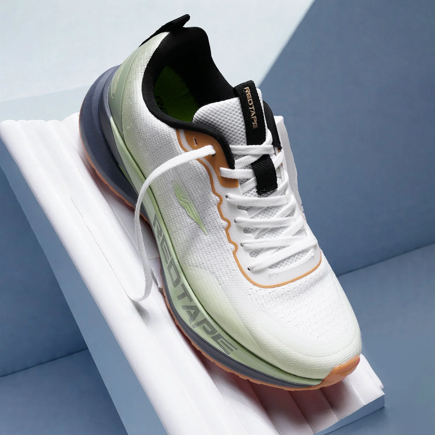 Sports Shoes for Men in Blue and Green | Athleisure Shoes - Image 6