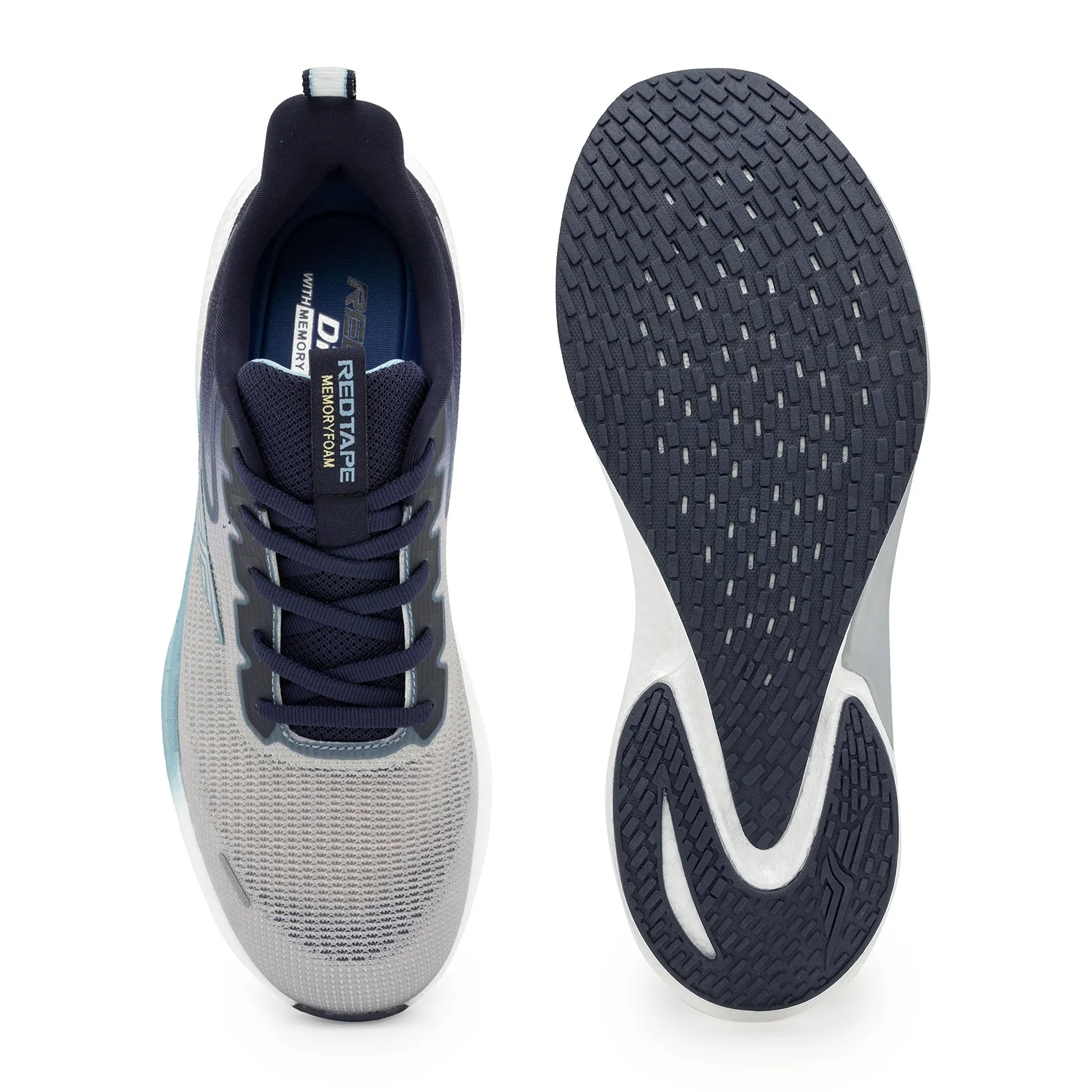 Sports Shoes for Men in Grey and Blue | Athleisure Shoes - Image 5