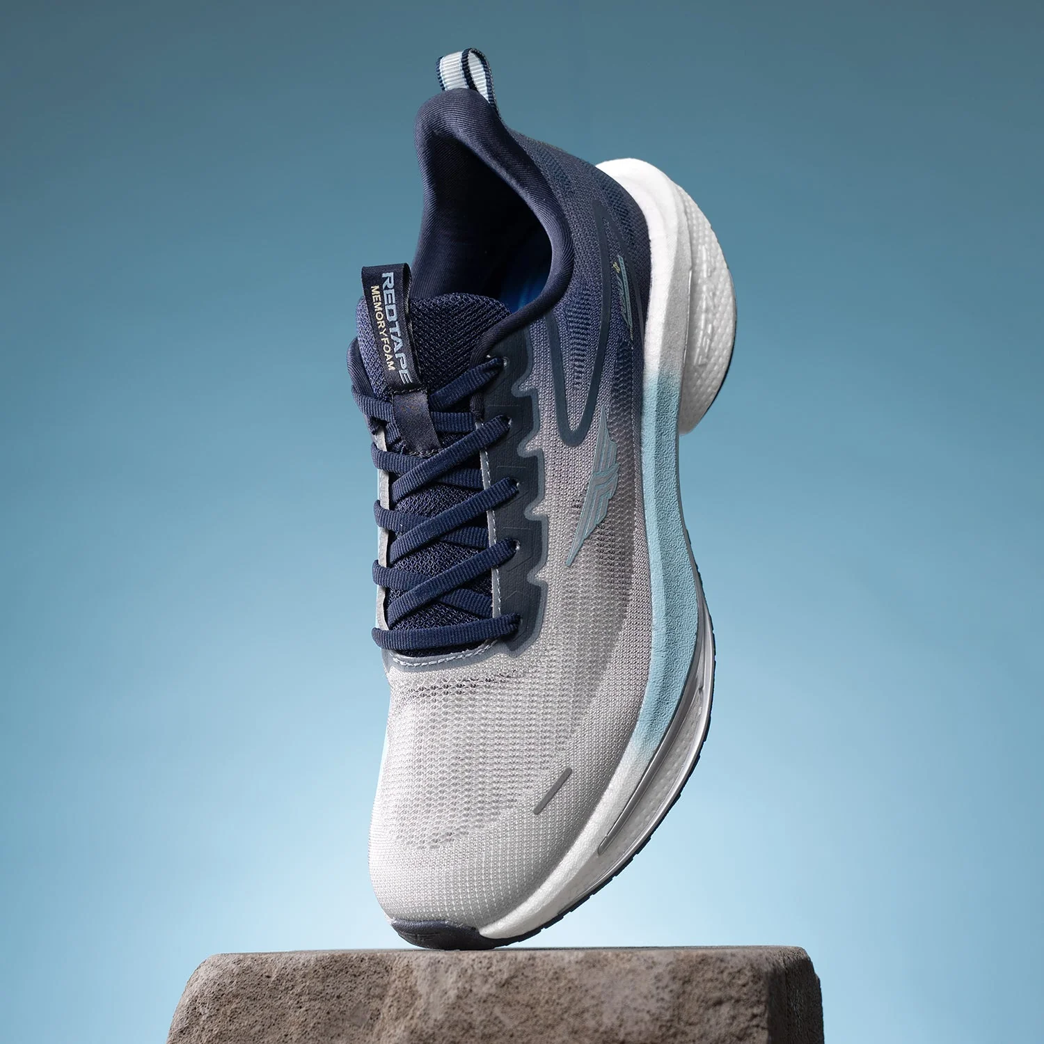 Sports Shoes for Men in Grey and Blue | Athleisure Shoes - Image 6